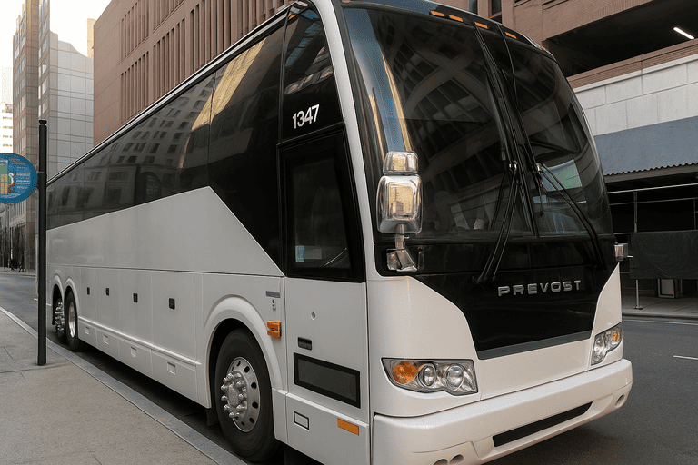 a Duluth Coach Bus Service coach bus