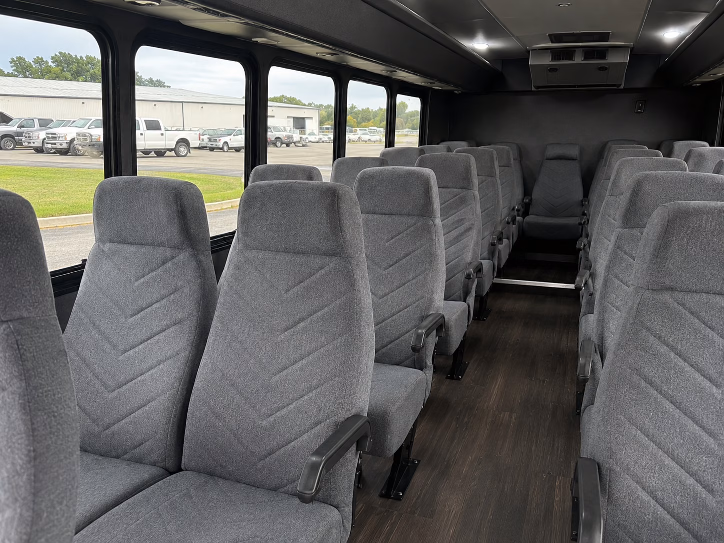 duluth 18 passenger minibus inside