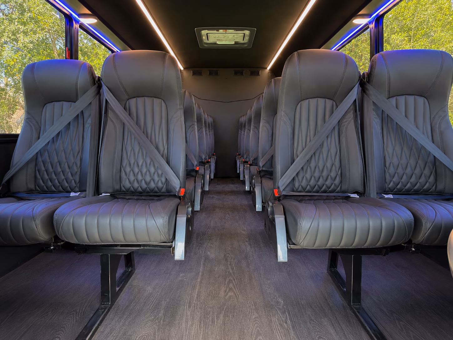 duluth 18 passenger minibus interior