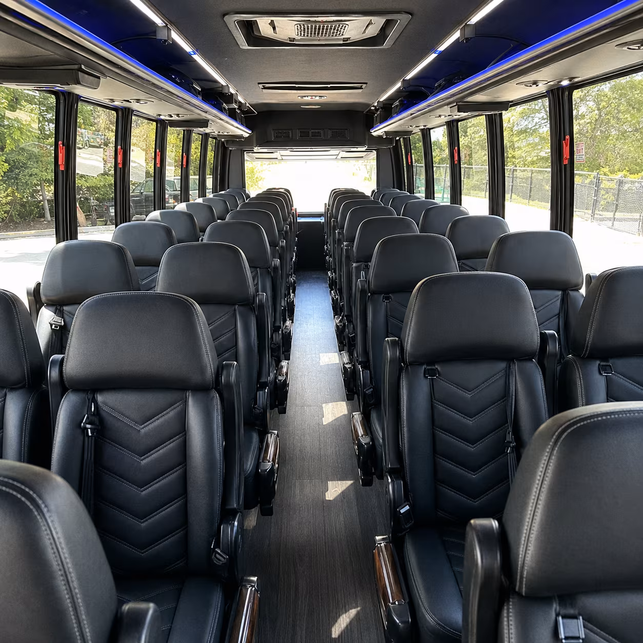 duluth 25 passenger minibus inside