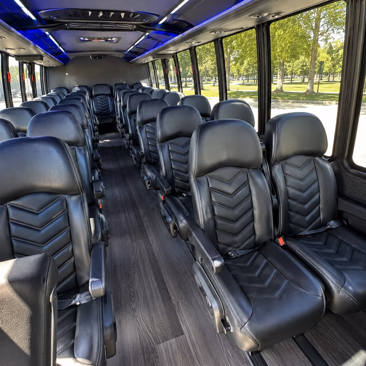 duluth 25 passenger minibus interior