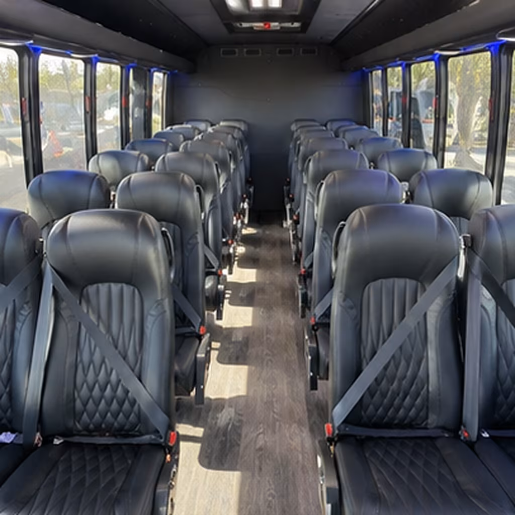 duluth 35 passenger minibus interior