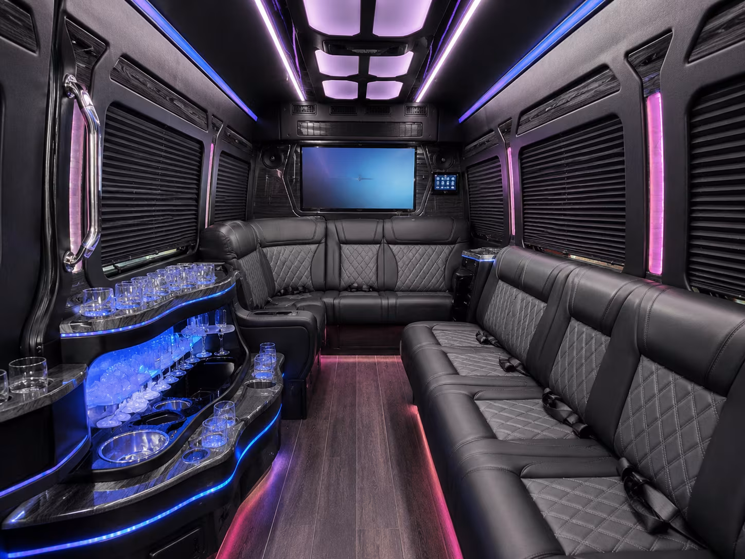 duluth sprinter limousine inside